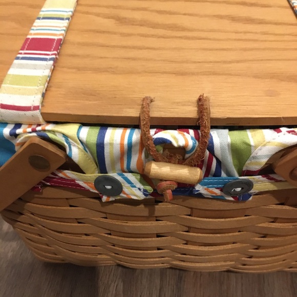 Longaberger Larger Picnic Basket #10324 / 2007 - Picture 7 of 16